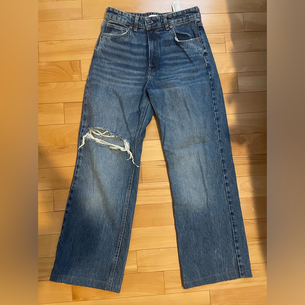 Zara High Rise Bootcut Jean